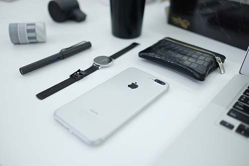 electronics silver iPhone 8 Plus phone
